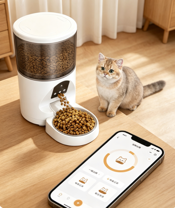 Smart Pet Feeder with Camera + App