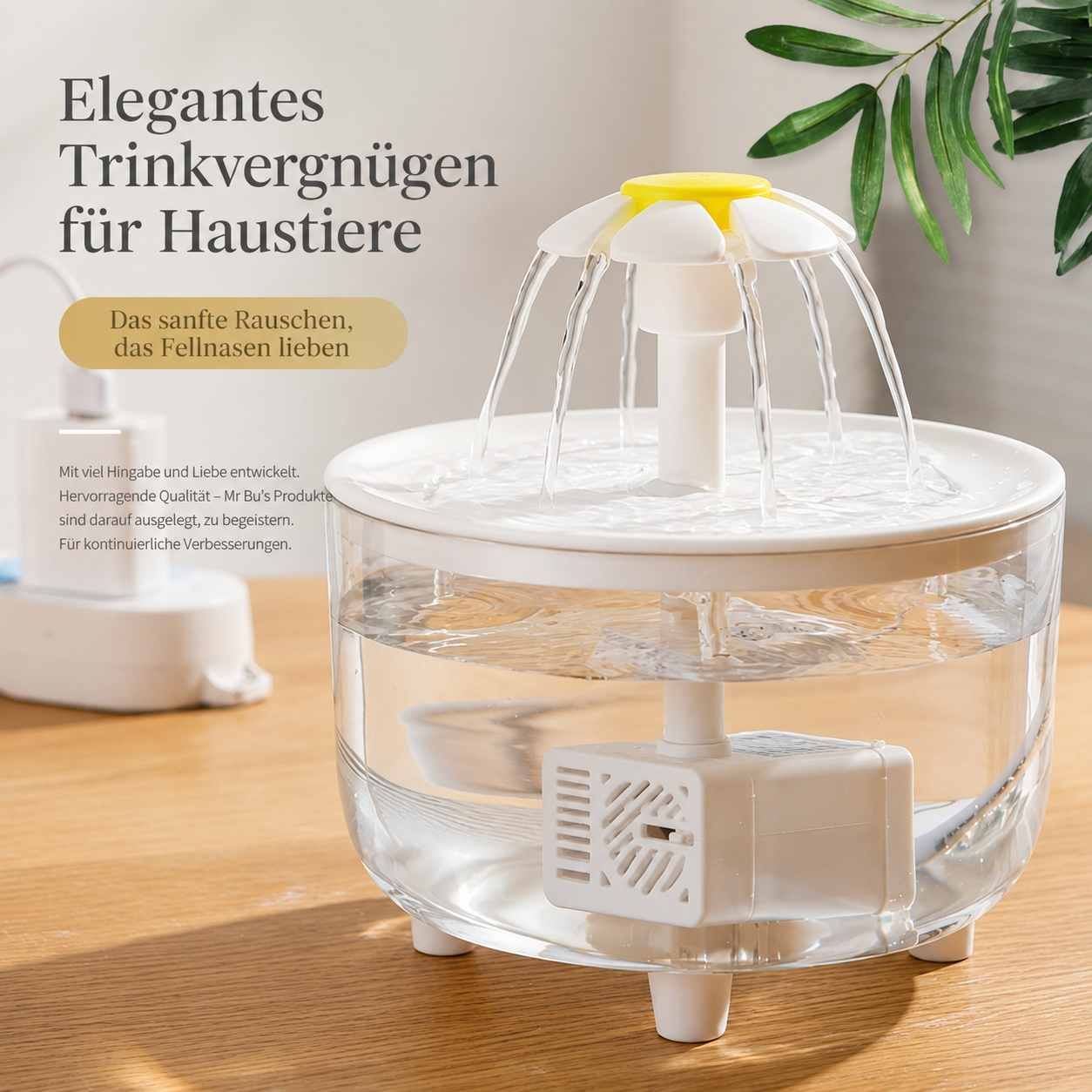 Wigglefolk Katzen-Trinkbrunnen – Fließendes Wasser für den täglichen Trinkplatz