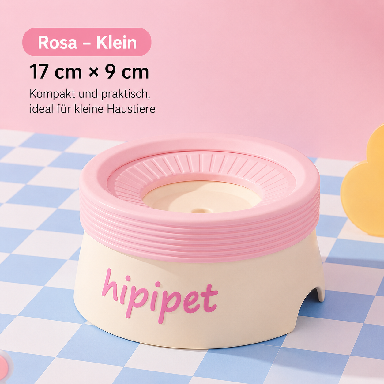 Wigglefolk Anti-Spritz Wassernapf für Hunde & Katzen – Kontrollierte Wasserabgabe