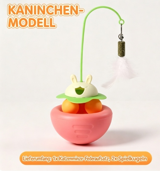 Cat Tumbler Treat-Dispensing Toy