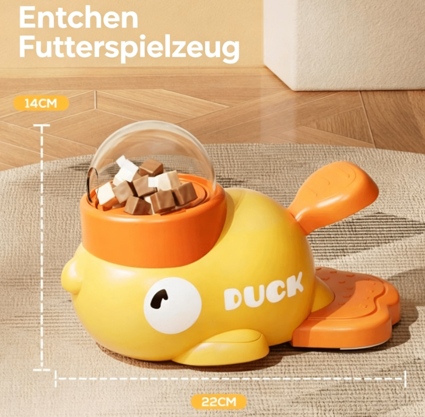 Cute Little Yellow Duck Automatic Pet Feeder