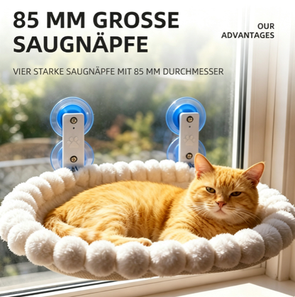 The cat hammock can be used anywhere.