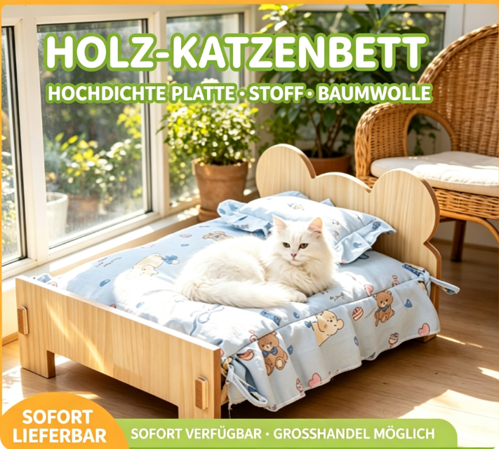 Haustierbett aus Massivholz