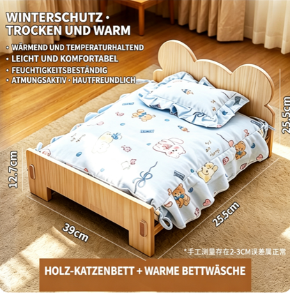 Haustierbett aus Massivholz