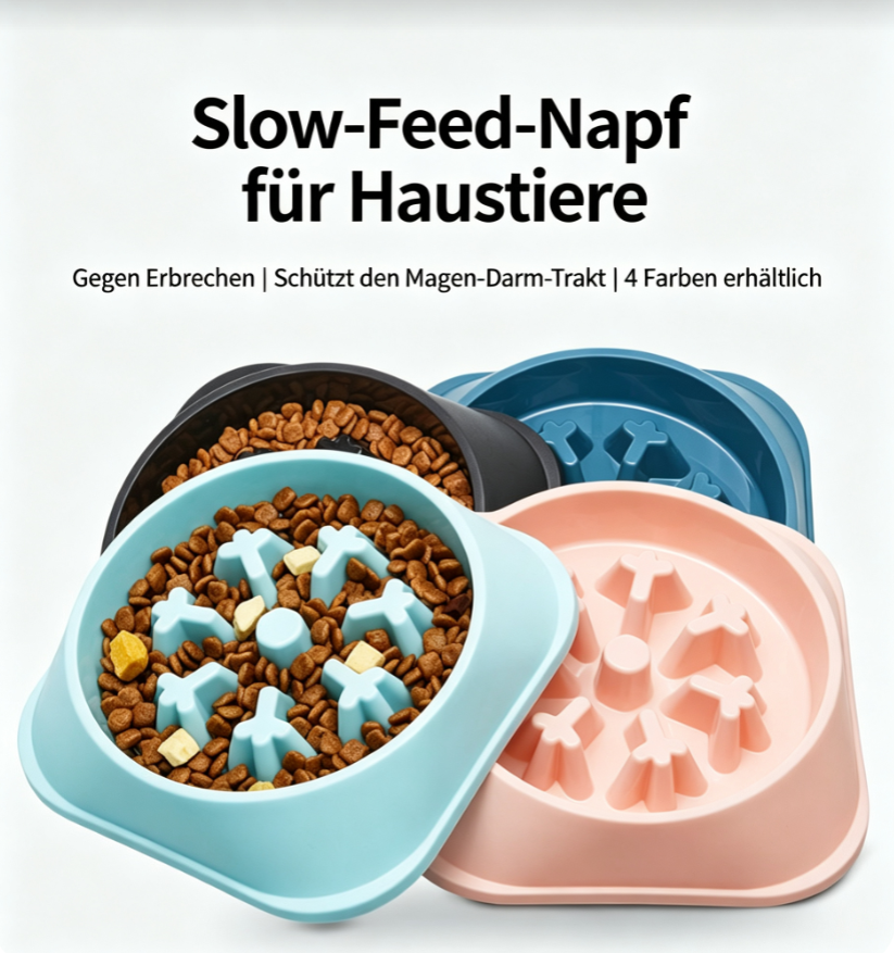 Slow-Feeder Pet Bowl (Anti-Choking)