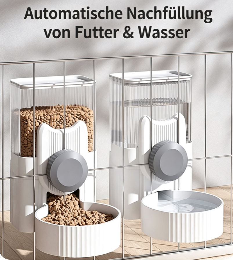 Hanging Automatic Pet Feeder and Water Dispenser
