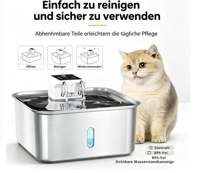 Smart Stainless Steel Pet Water Fountain