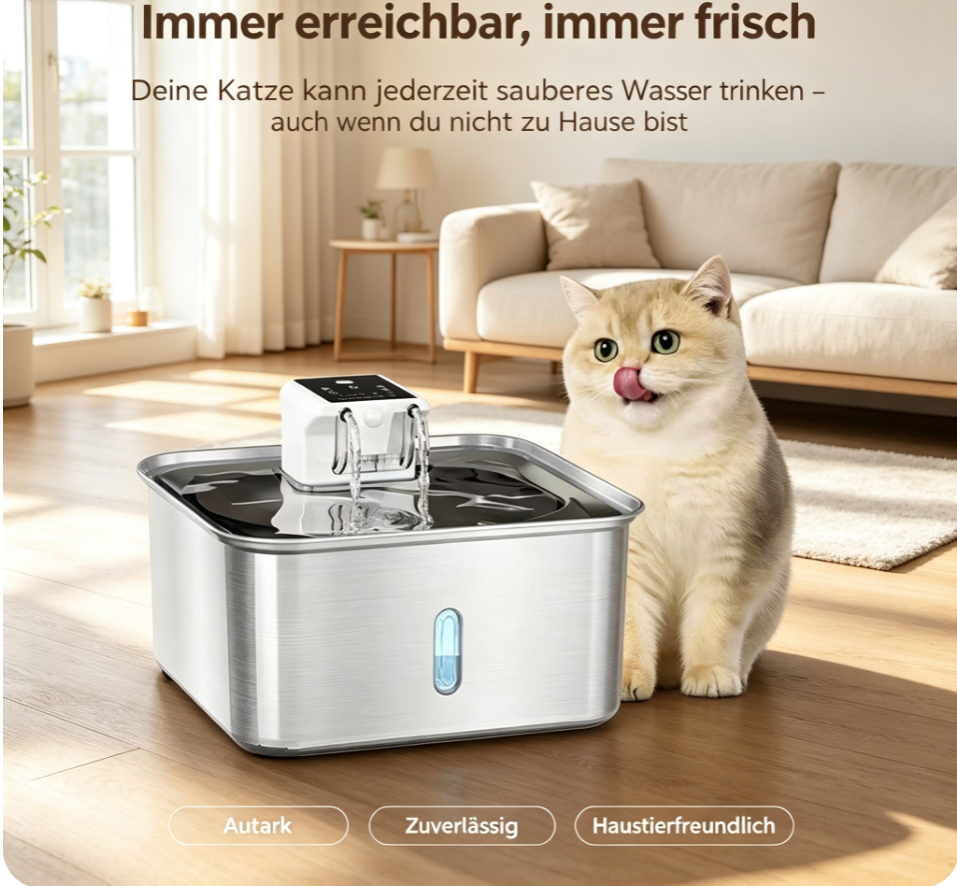 Smart Stainless Steel Pet Water Fountain