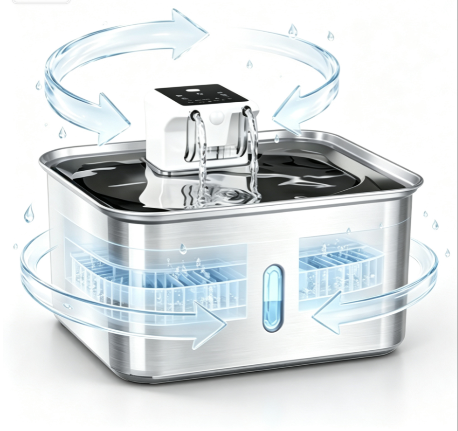 Smart Stainless Steel Pet Water Fountain