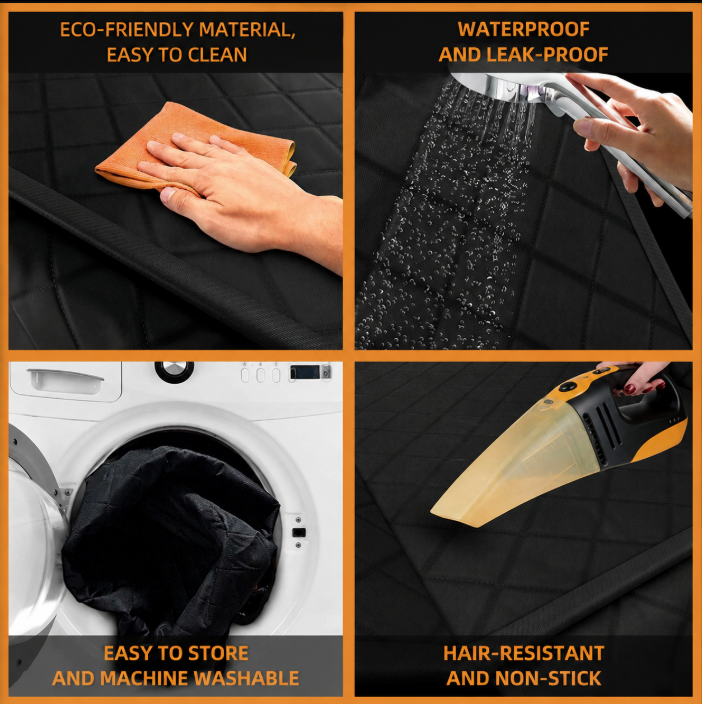 Waterproof and eco-friendly car seat mat for pets