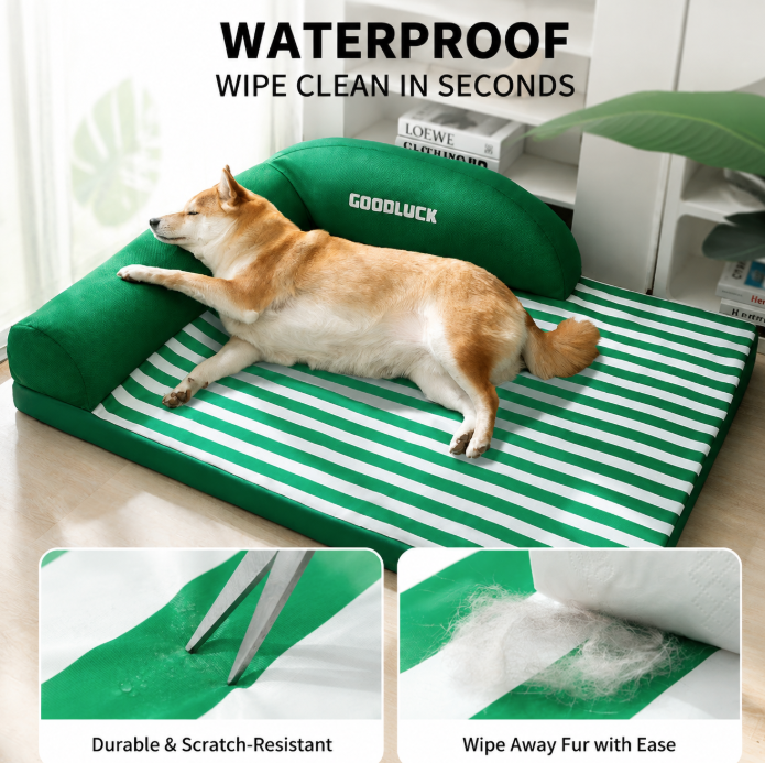 Washable, all-season cooling bed/sofa for summer use.