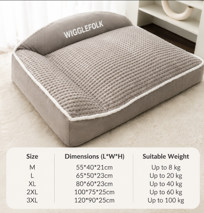 Washable, all-season cooling bed/sofa for summer use.