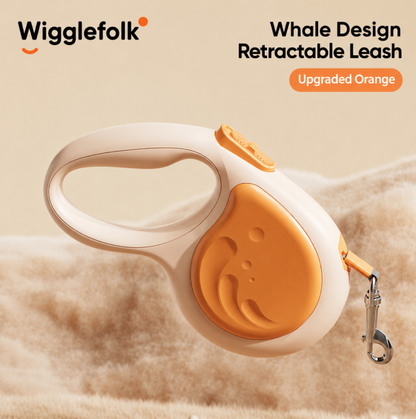 Wigglefolk Retractable Dog Leash with  | 5M Tangle-Free Pet Leash