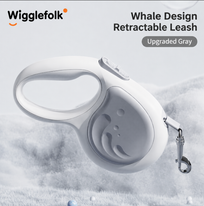 Wigglefolk Retractable Dog Leash with  | 5M Tangle-Free Pet Leash