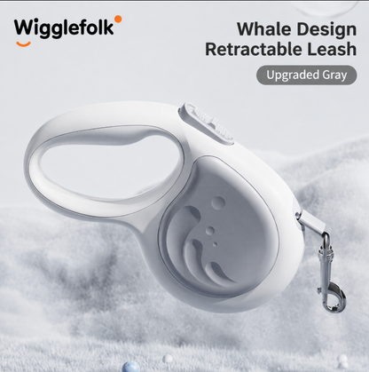 Wigglefolk Retractable Dog Leash with  | 5M Tangle-Free Pet Leash