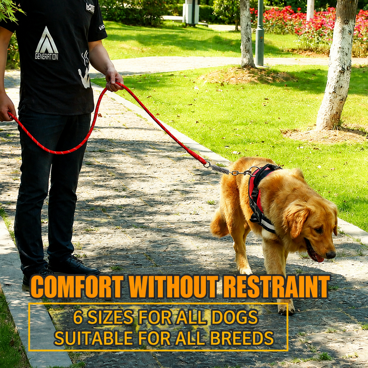 Wigglefolk Reflective Comfort Dog Harness – Secure Control for Every Adventure