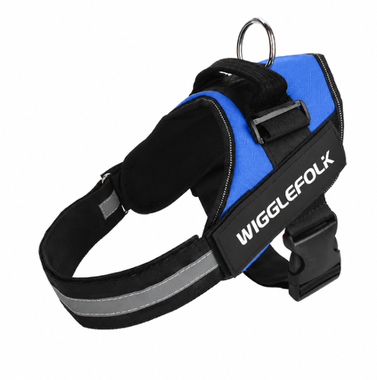 Wigglefolk Reflective Comfort Dog Harness – Secure Control for Every Adventure