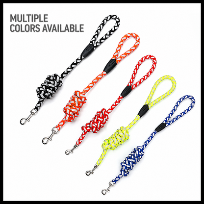 Reflective Braided Round-Rope Leash for Cat & Dog Harnesses (5 Colors)