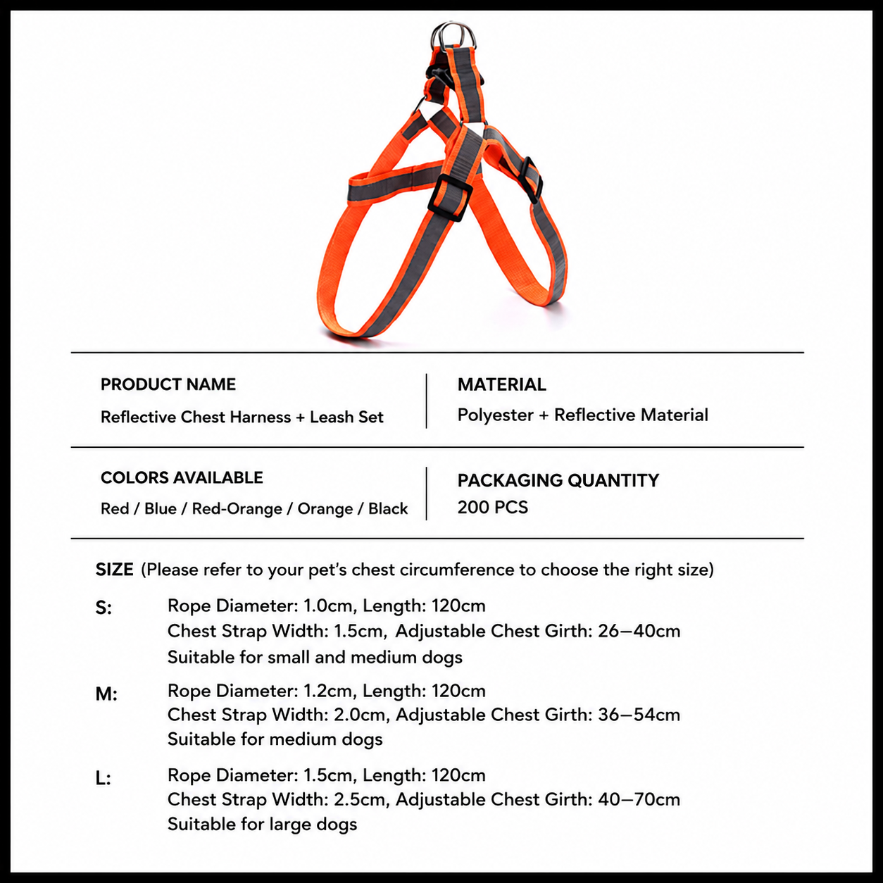 Reflective Braided Round-Rope Leash for Cat & Dog Harnesses (5 Colors)
