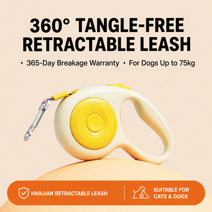 Retractable Dog Leash – Anti-Shock Design for Small and Large Dogs