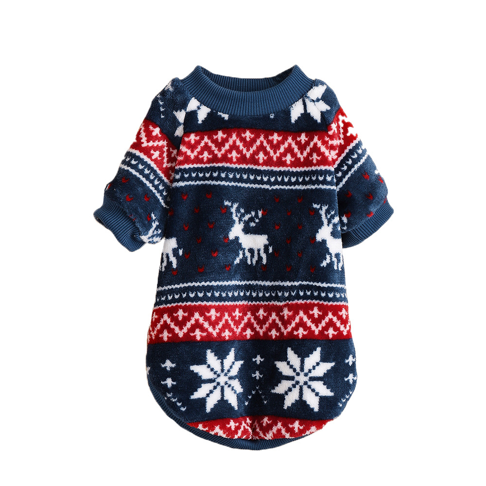Gemusterter Strickpullover für Katzen und kleine Hunde