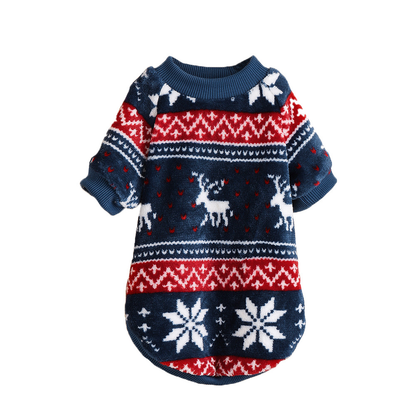 Gemusterter Strickpullover für Katzen und kleine Hunde