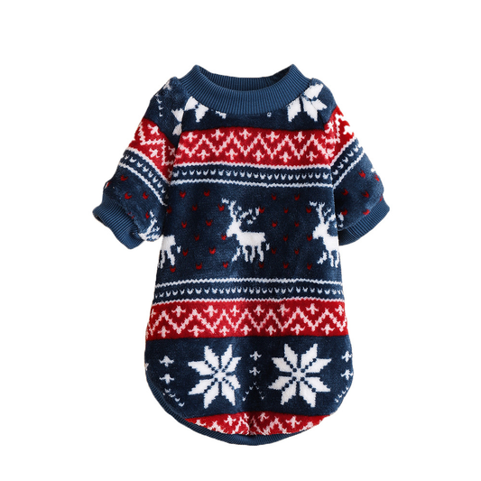 Gemusterter Strickpullover für Katzen und kleine Hunde
