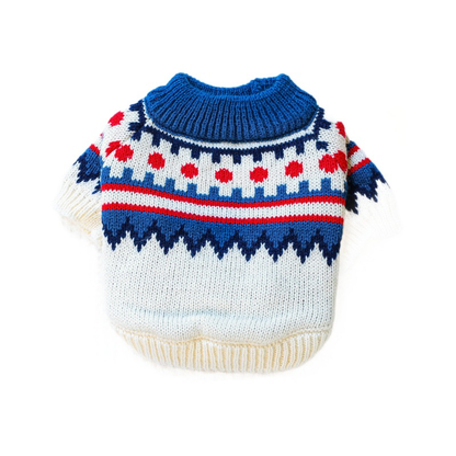 Gemusterter Strickpullover für Katzen und kleine Hunde