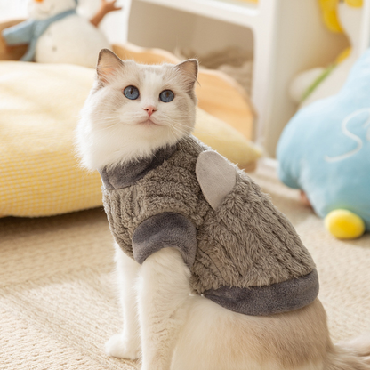 Kuscheliger Teddy-Pullover für Katzen und kleine Hunde