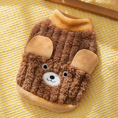 Kuscheliger Teddy-Pullover für Katzen und kleine Hunde