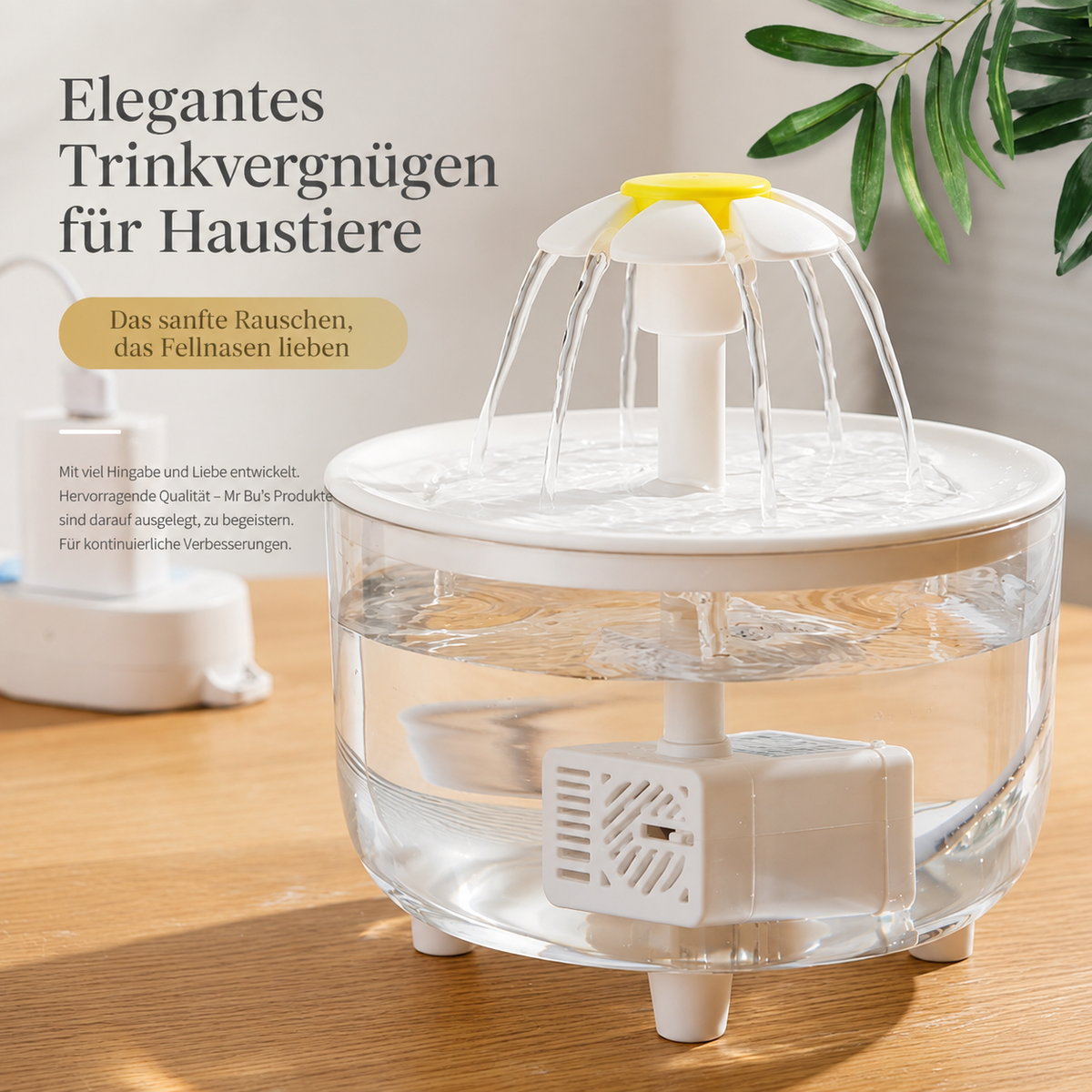 Wigglefolk Katzen-Trinkbrunnen – Fließendes Wasser für den täglichen Trinkplatz