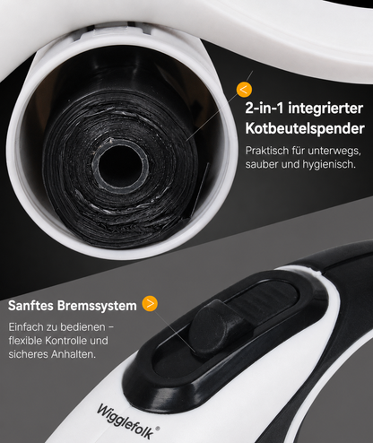 Hundeleine mit Kotbeutel-Spender  Sehr praktisch bei jedem Spaziergang mit dem Hund.