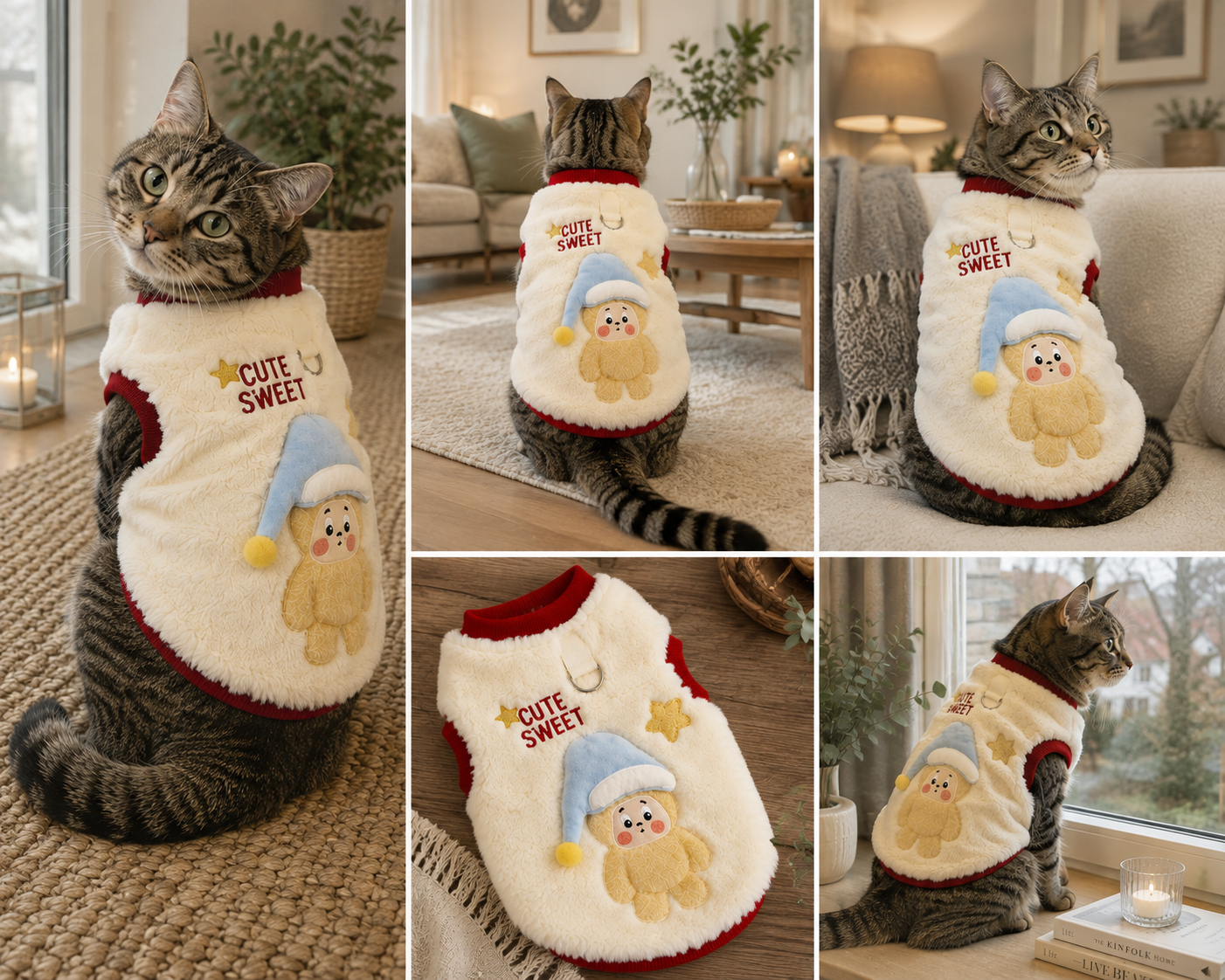Kuscheliger Haustierpullover für Katzen & kleine Hunde