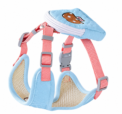Wigglefolk Hunde-Geschirr mit Mini-Rucksack