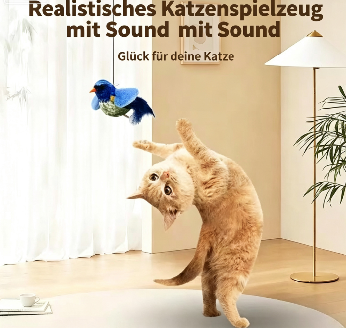 Interactive cat toy featuring sensor technology :