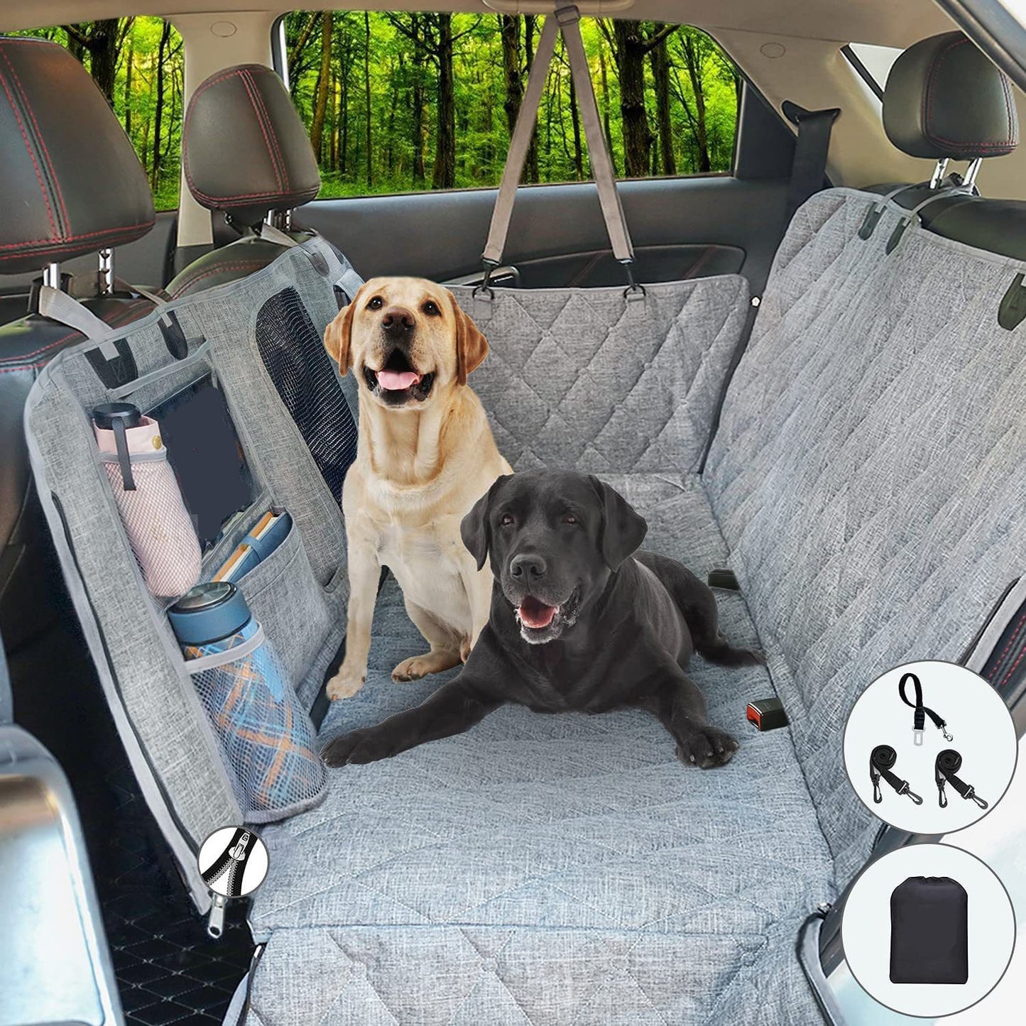 4-in-1 Auto-Schondecke für Hunde