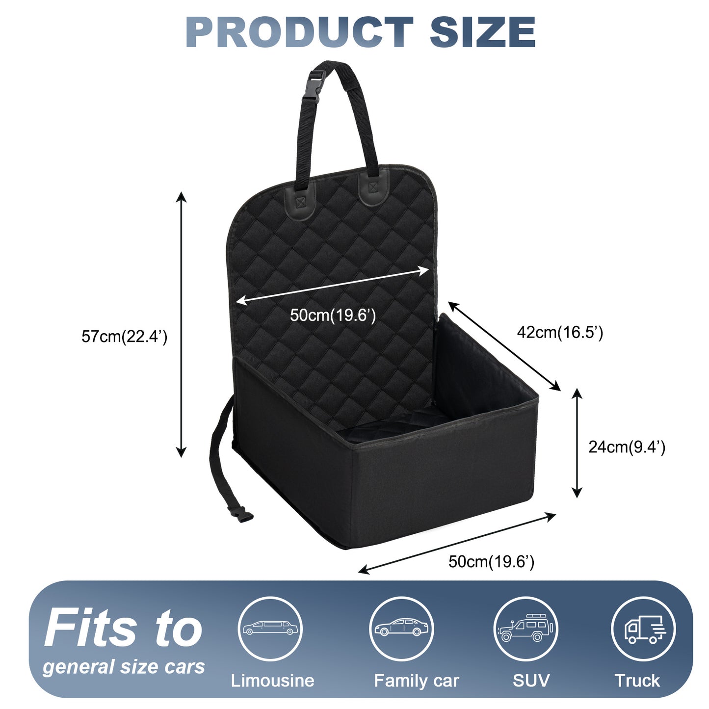 Waterproof and eco-friendly car seat mat for pets