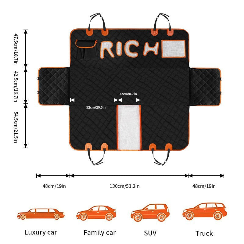 Waterproof and eco-friendly car seat mat for pets