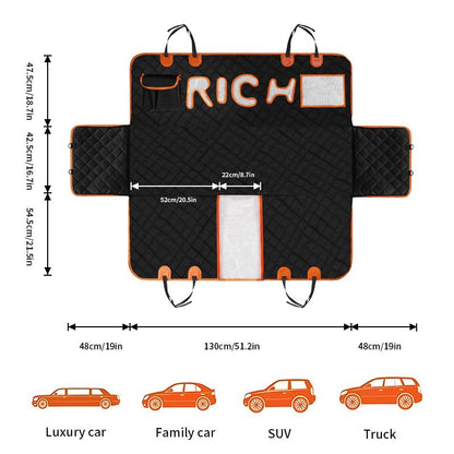Waterproof and eco-friendly car seat mat for pets
