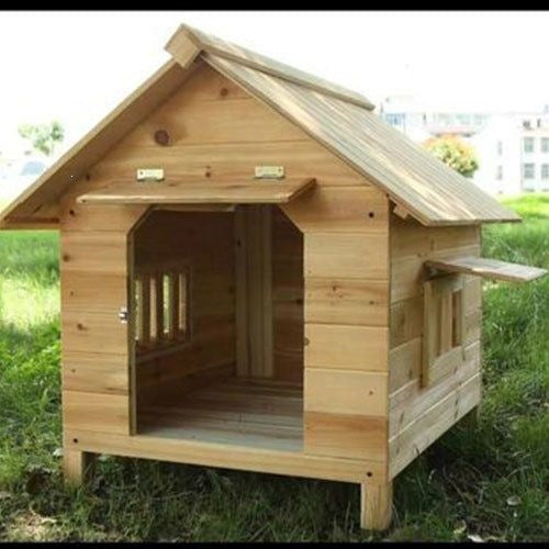 Outdoor Weatherproof Solid Wood Dog House